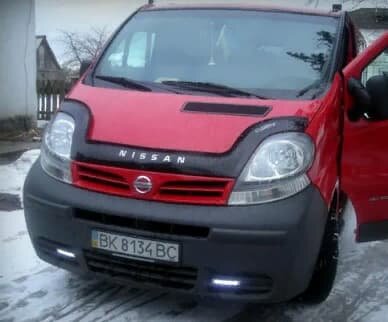 Дефлектор капота (мухобойка) NISSAN Primastar с 2002 г.в. (Ниссан Примастар) Вип Тюнинг